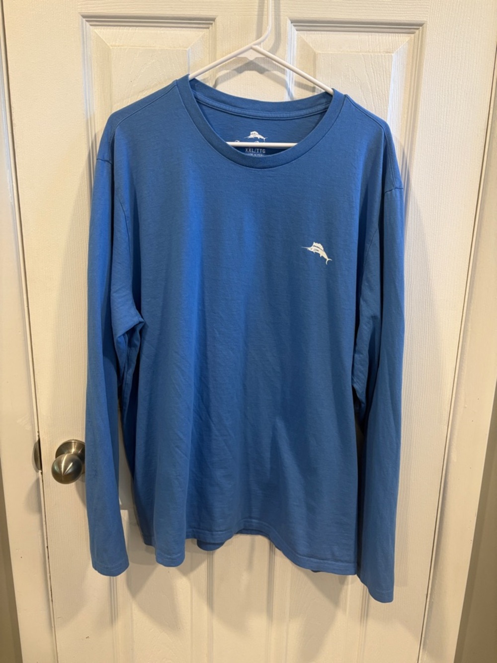 Tommy Bahama Blue Long-Sleeve Marlin Tee Size XXL